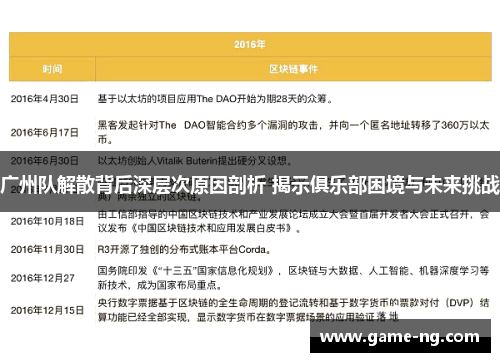 广州队解散背后深层次原因剖析 揭示俱乐部困境与未来挑战